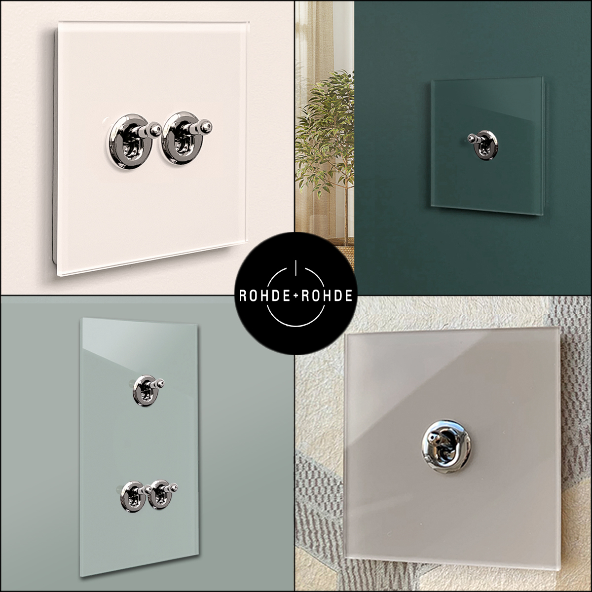 Retro Schalter Cambridge mit Chrom von ROHDE-ROHDE